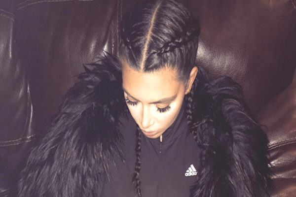 kim-kardashian-french-braid