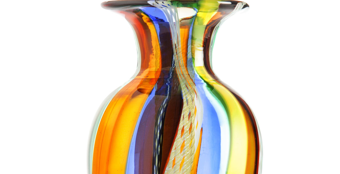 Vaso multicolore Murano Art Collection