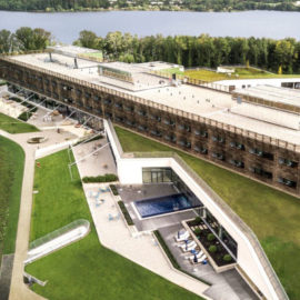 Il bosco e la SPA nel progetto Hotel & SPA at Bostalsee