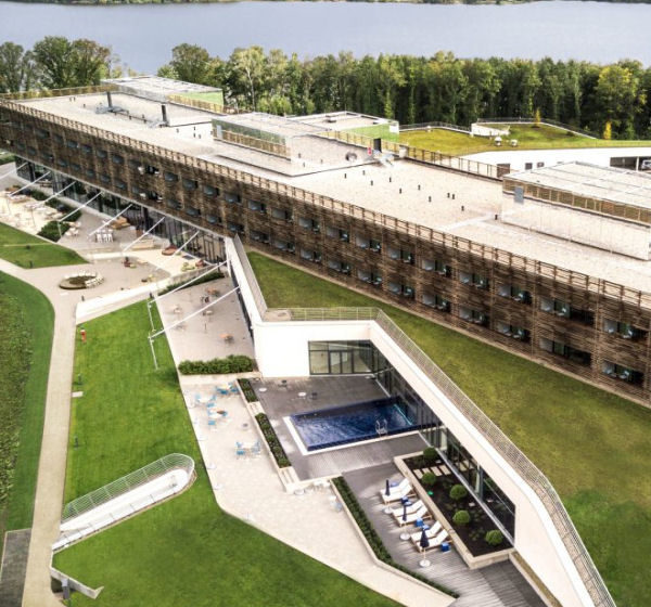 Il bosco e la SPA nel progetto Hotel & SPA at Bostalsee